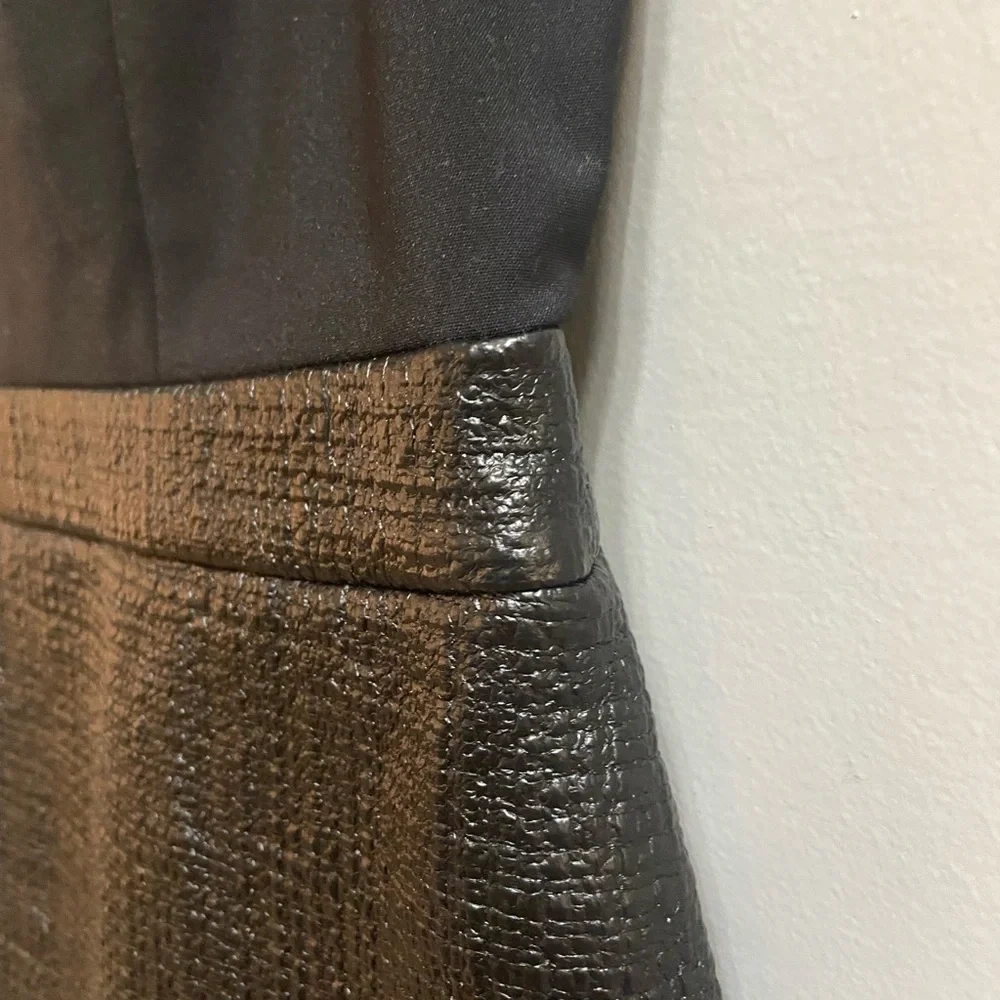 Armani Exchange Faux-Leather Mini Dress, Size 10 - Picture 7 of 13